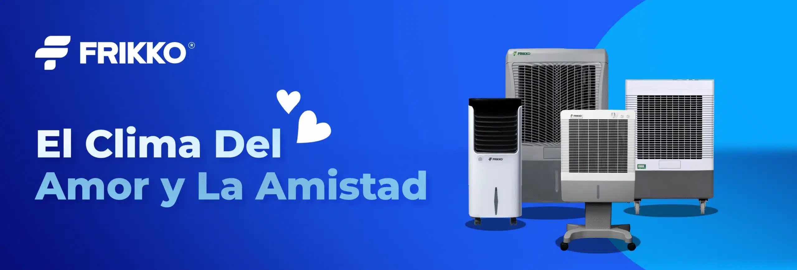 Imagen de productos de aire lavado con el texto "El clima del amor y la amistad"