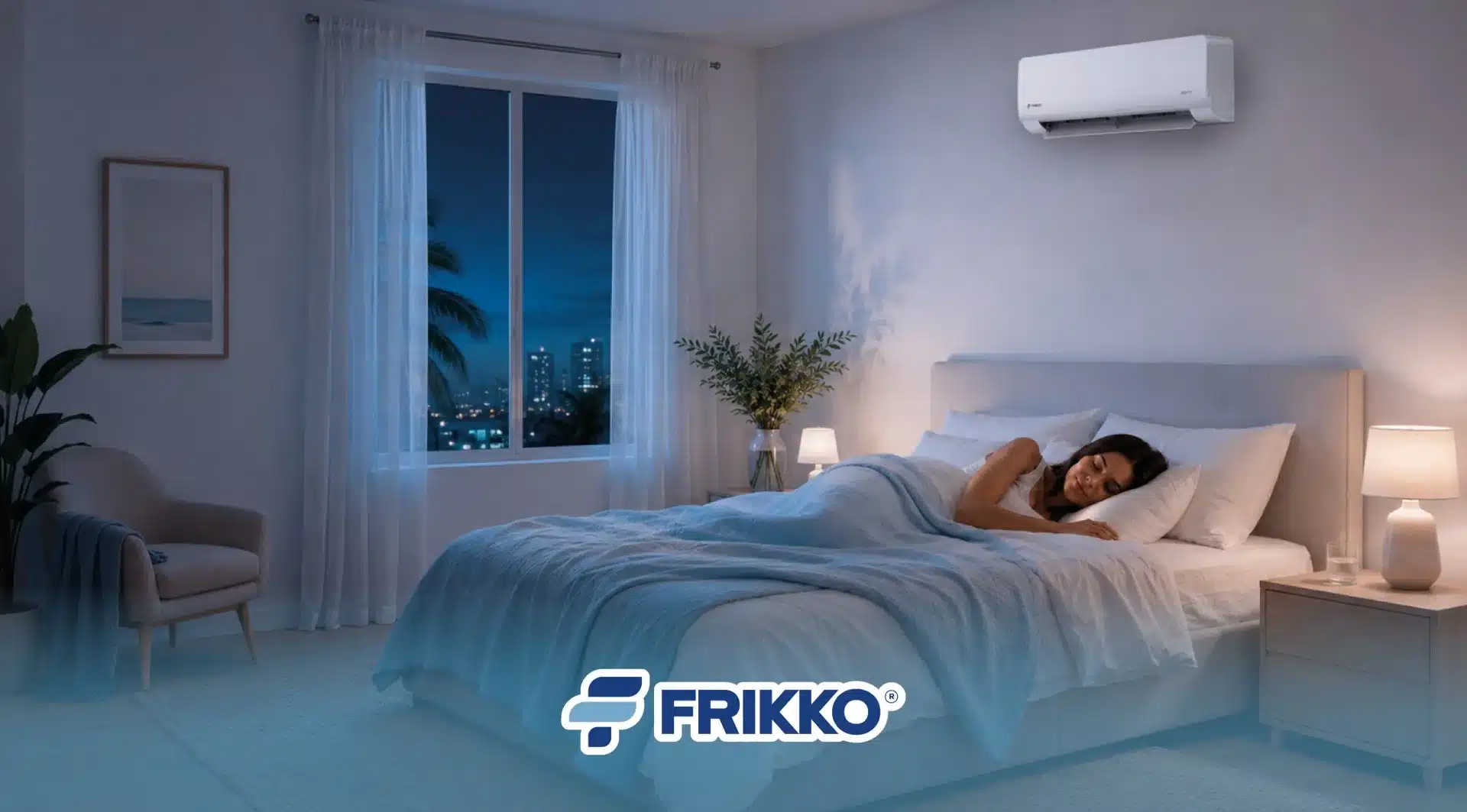 Preparar el cuarto con el aire acondicionado antes de dormir