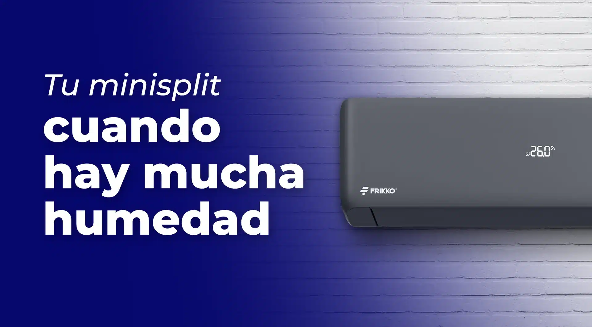 Tu minisplit trabaja distinto cuando hay mucha humedad en el ambiente