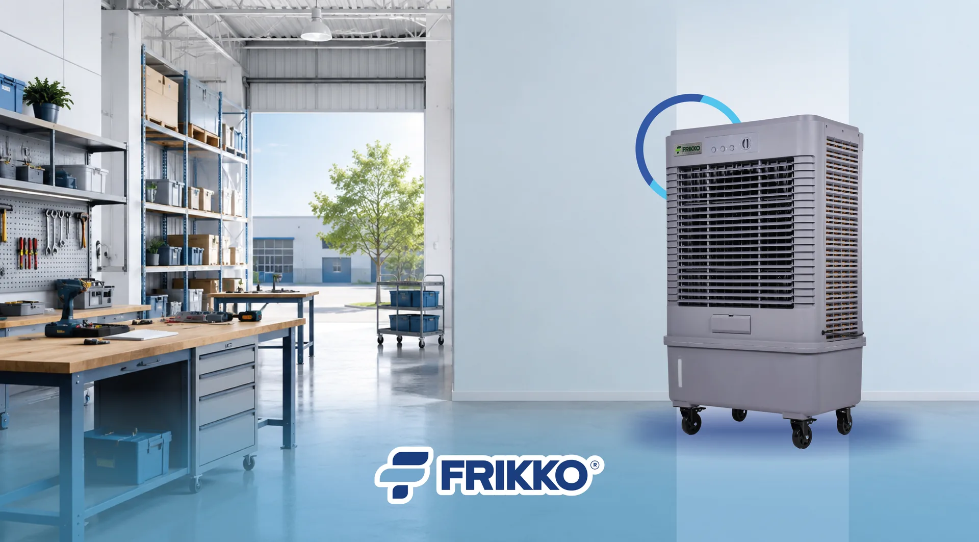 Soluciones de climatización Frikko para bodega o taller