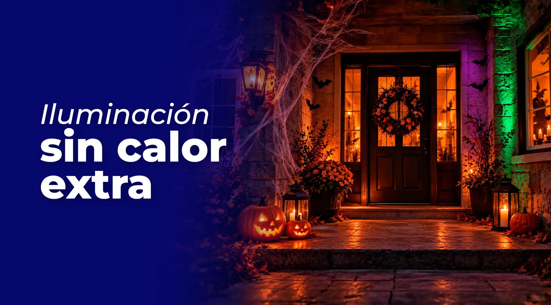 Iluminación LED de Halloween sin calor extra
