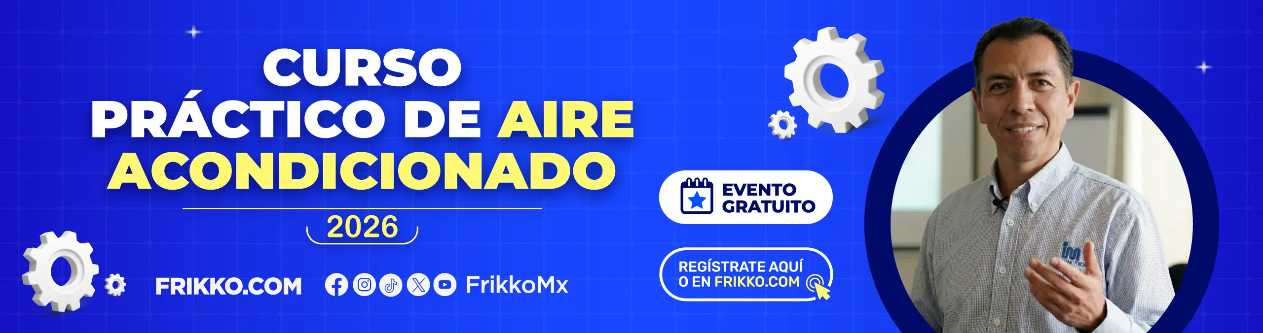 Banner para Cursos de Aire Acondicionado Frikko 2026